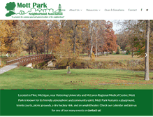 Tablet Screenshot of mottpark.org